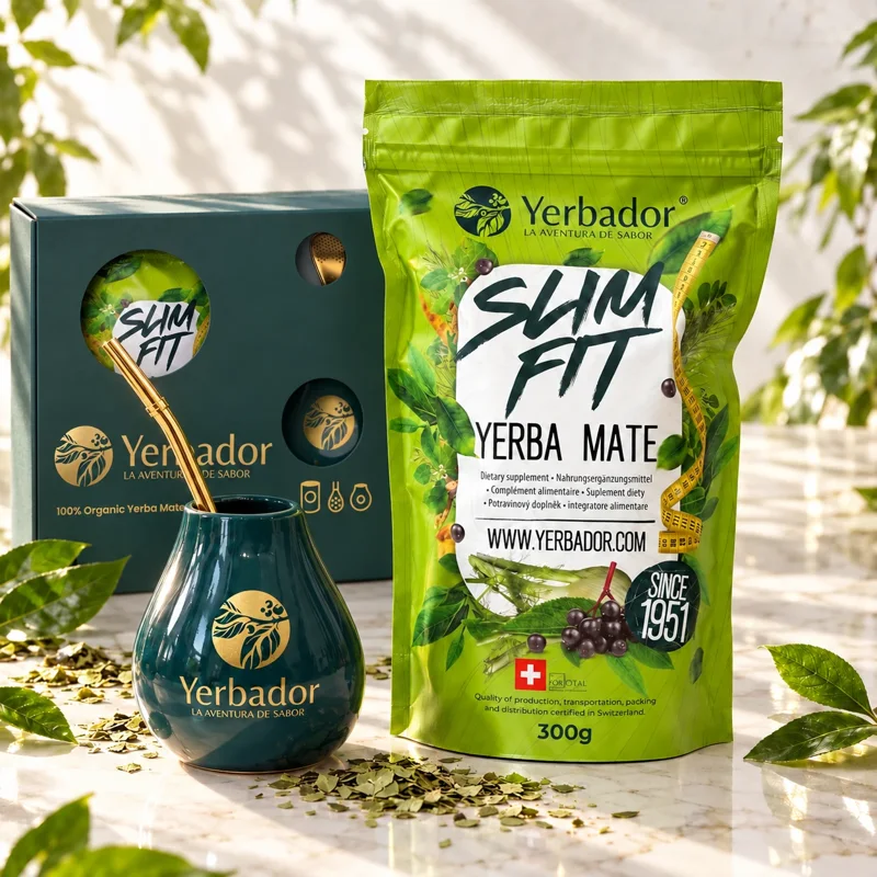 Yerba Mate na spalanie tłuszczu Slimfit + matero + bombilla