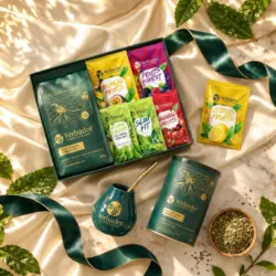 8x YERBA MATE MIX + ZESTAW PREZENTOWY GRATIS! — kompozycja w słonecznym świetle