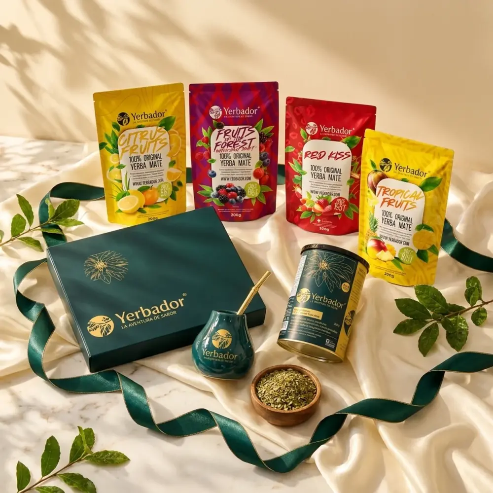 YERBA MATE – PAKIET MIX SMAKÓW 3 + 1 YERBA MATE – PAKIET MIX SMAKÓW 3 + 1 — kompozycja w słonecznym świetle