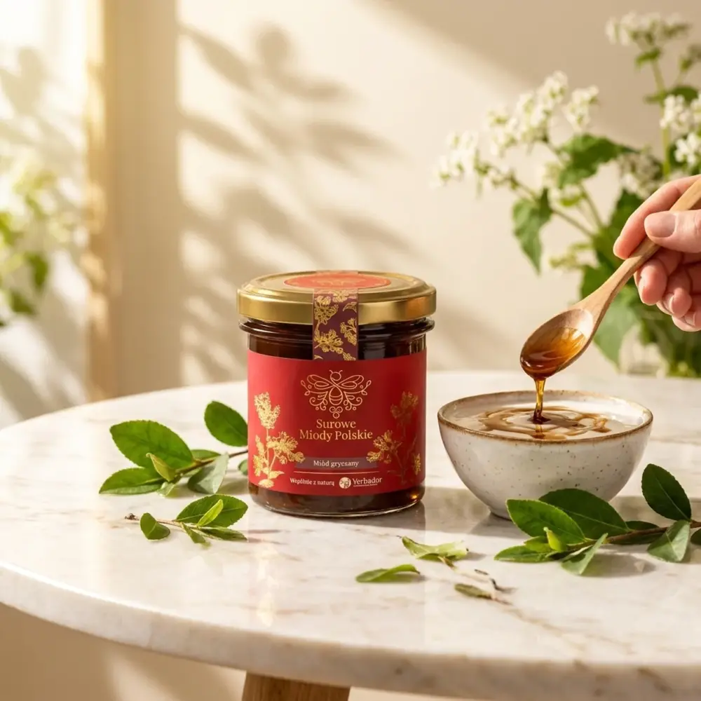 Surowy Miód Gryczany – Porywająca i upojna podróż – 400g Surowy Miód Gryczany – Porywająca i upojna podróż – 400g — propozycja podania