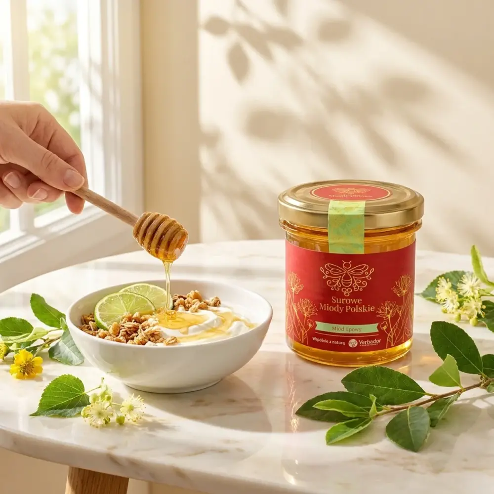 Surowy Miód Lipowy – Nuta Letniej Euforii – 400g Surowy Miód Lipowy – Nuta Letniej Euforii – 400g — propozycja podania