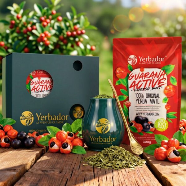 Zestaw startowy bombilla matero i yerba mate ultra energia z guaraną