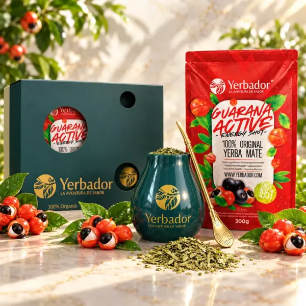 ZESTAW STARTOWY – BOMBILLA + MATERO + YERBA MATE ULTRA ENERGIA – GUARANA
