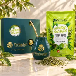 ZESTAW STARTOWY YERB MATE – BOMBILLA + MATERO + YERBA ZIOŁOWY BALANS