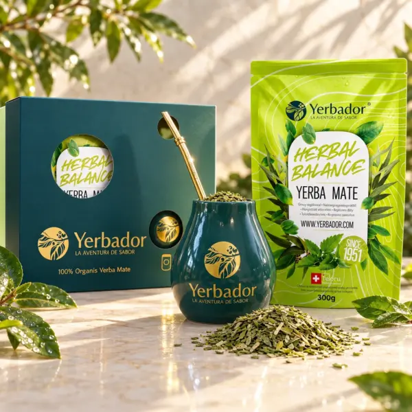 ZESTAW STARTOWY YERB MATE – BOMBILLA + MATERO + YERBA ZIOŁOWY BALANS