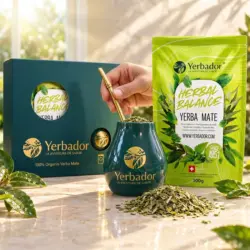 ZESTAW STARTOWY YERB MATE – BOMBILLA + MATERO + YERBA ZIOŁOWY BALANS — propozycja podania
