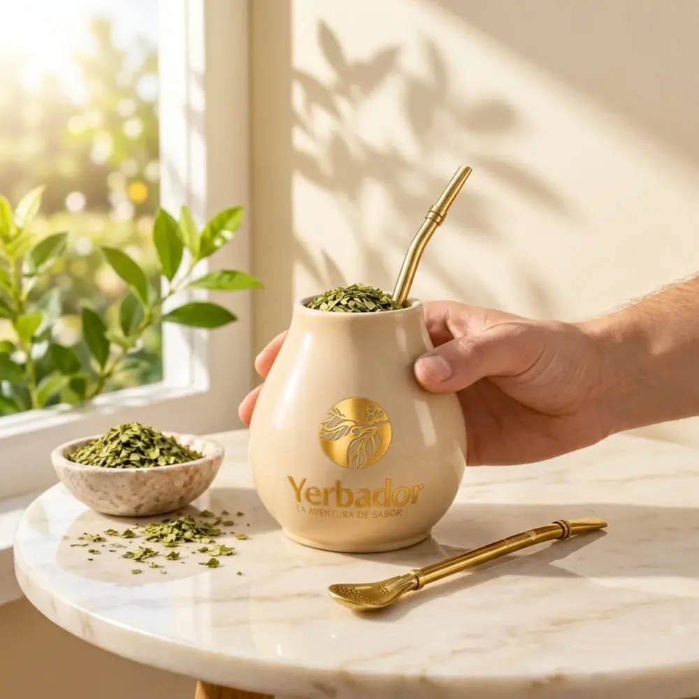 CERAMICZNE MATERO YERBADOR PRO 2 – PUSTYNNY BEŻ CERAMICZNE MATERO YERBADOR PRO 2 – PUSTYNNY BEŻ — propozycja podania