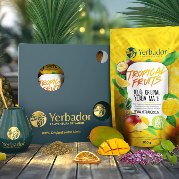 ZESTAW PREZENTOWY YERBA MATE - OWOCE TROPIKALNE