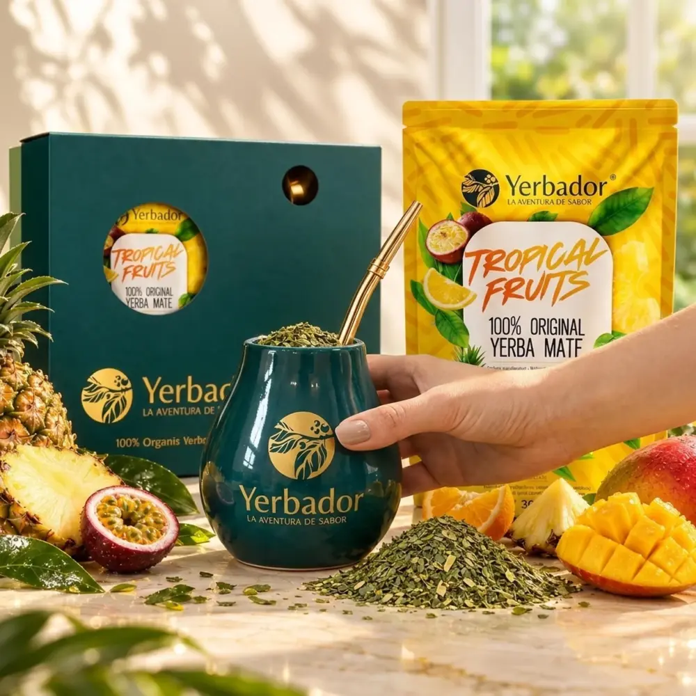 ZESTAW PREZENTOWY YERBA MATE – OWOCE TROPIKALNE ZESTAW PREZENTOWY YERBA MATE – OWOCE TROPIKALNE — propozycja podania