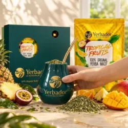 ZESTAW PREZENTOWY YERBA MATE – OWOCE TROPIKALNE — propozycja podania