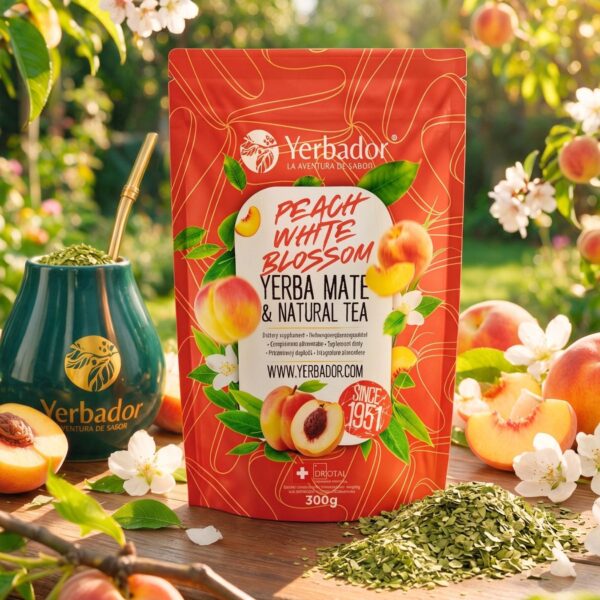 BRZOSKWINIOWY SAD - YERBA MATE + BIAŁA HERBATA