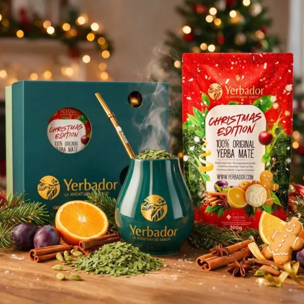 Mega Zestaw Yerba Mate CHRISTMAS EDITION - Puszka + Doypack + Matero + Bombilla