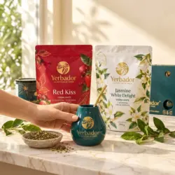 HIT! Świąteczny zestaw Magdy Gessler – Zestaw Yerba Mate Red Kiss + Jasmine White Delight — propozycja podania