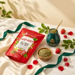 YERBA MATE – RED KISS 300g — kompozycja w słonecznym świetle