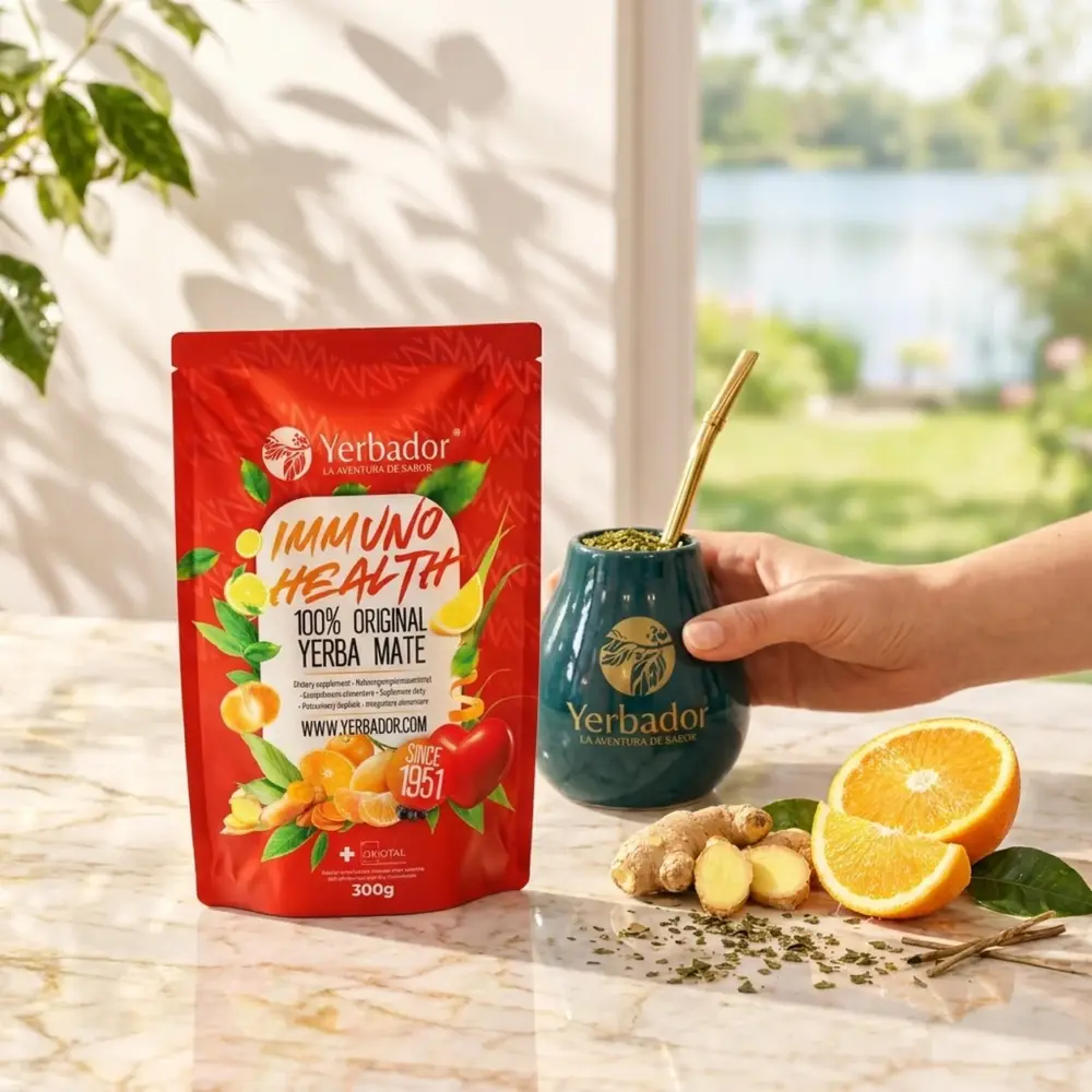 YERBA MATE – IMMUNO (+ zielony jęczmień, pestki słonecznika i ebook w cenie) YERBA MATE – IMMUNO (+ zielony jęczmień, pestki słonecznika i ebook w cenie) — propozycja podania