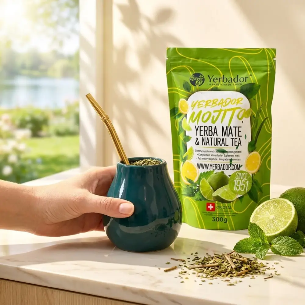 LIMONKA MOJITO – YERBA MATE + ZIELONA HEBRATA LIMONKA MOJITO – YERBA MATE + ZIELONA HEBRATA — propozycja podania
