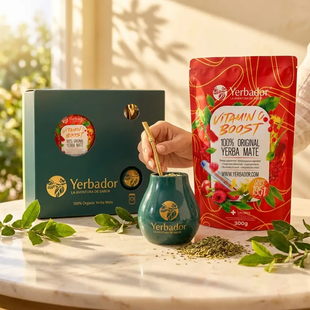 ZESTAW PREZENTOWY YERBA MATE VITAMIN C BOOST ZESTAW PREZENTOWY YERBA MATE VITAMIN C BOOST — propozycja podania