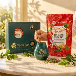 ZESTAW PREZENTOWY YERBA MATE VITAMIN C BOOST — propozycja podania