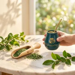 Szlachetny nabierak do Yerba Mate z drewna bukowego — propozycja podania