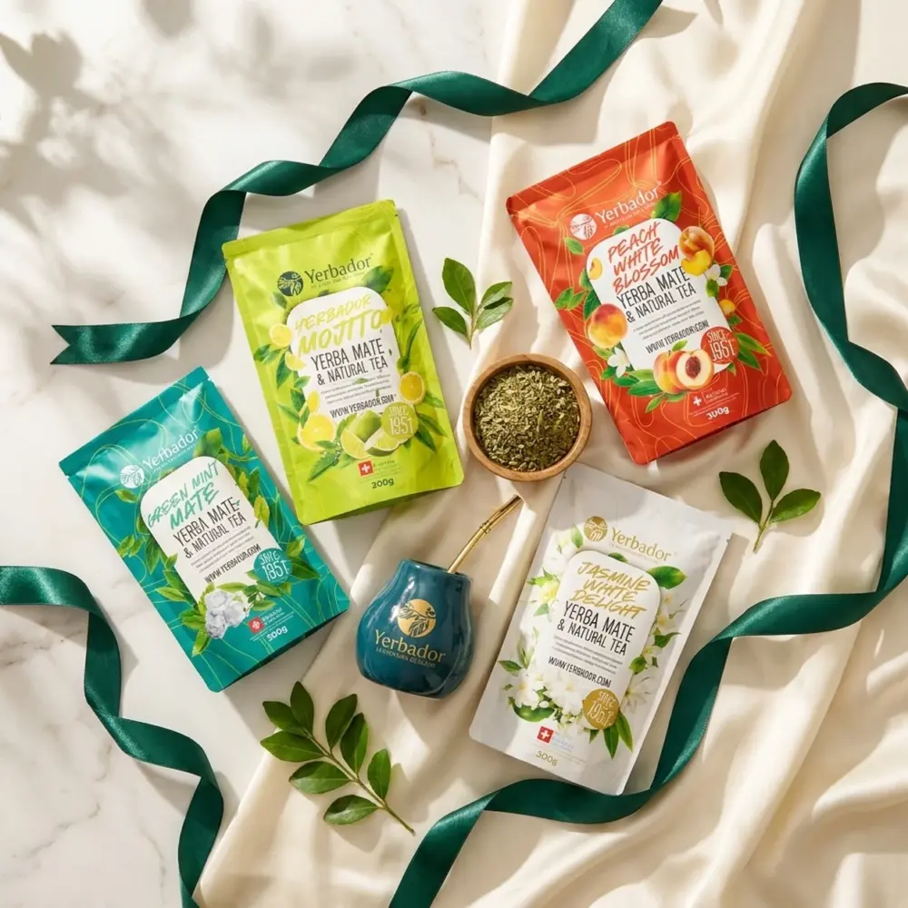 YERBA MATE – YERBA Z HERBATĄ 3 + 1 YERBA MATE – YERBA Z HERBATĄ 3 + 1 — kompozycja w słonecznym świetle