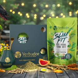Zestaw startowy: matero, bombilla i yerba mate na odchudzanie Slim Fit