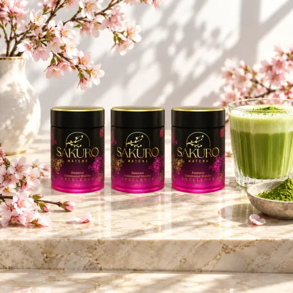Sakuro Matcha 3× puszka Excellence 40g Suplement diety