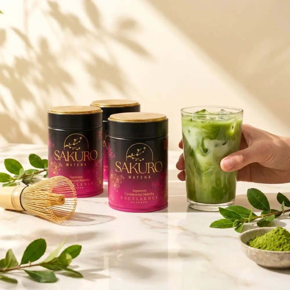 Sakuro Matcha 3× puszka Excellence 40g Suplement diety Sakuro Matcha 3× puszka Excellence 40g Suplement diety — propozycja podania