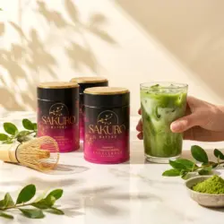 Sakuro Matcha 3× puszka Excellence 40g Suplement diety — propozycja podania