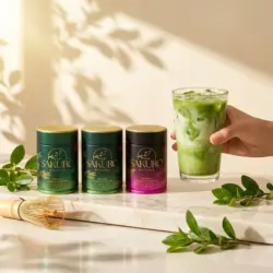 Sakuro Matcha 2× Finest 40g + Excellence 40g / suplement diety — propozycja podania