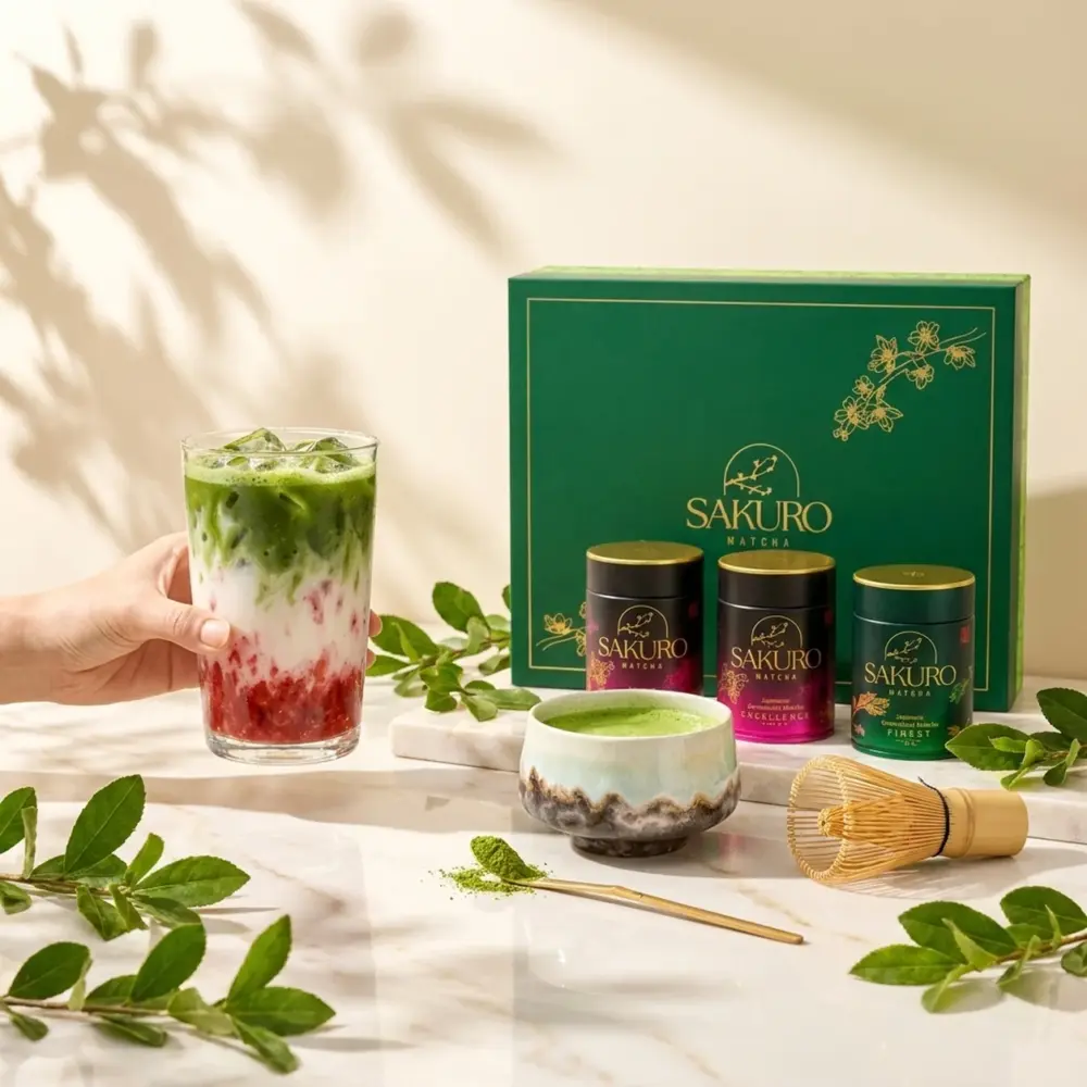 Podwójny Zestaw 2× Matcha Excellence 40g + Matcha Finest 40g / suplement diety Podwójny Zestaw 2× Matcha Excellence 40g + Matcha Finest 40g / suplement diety — propozycja podania
