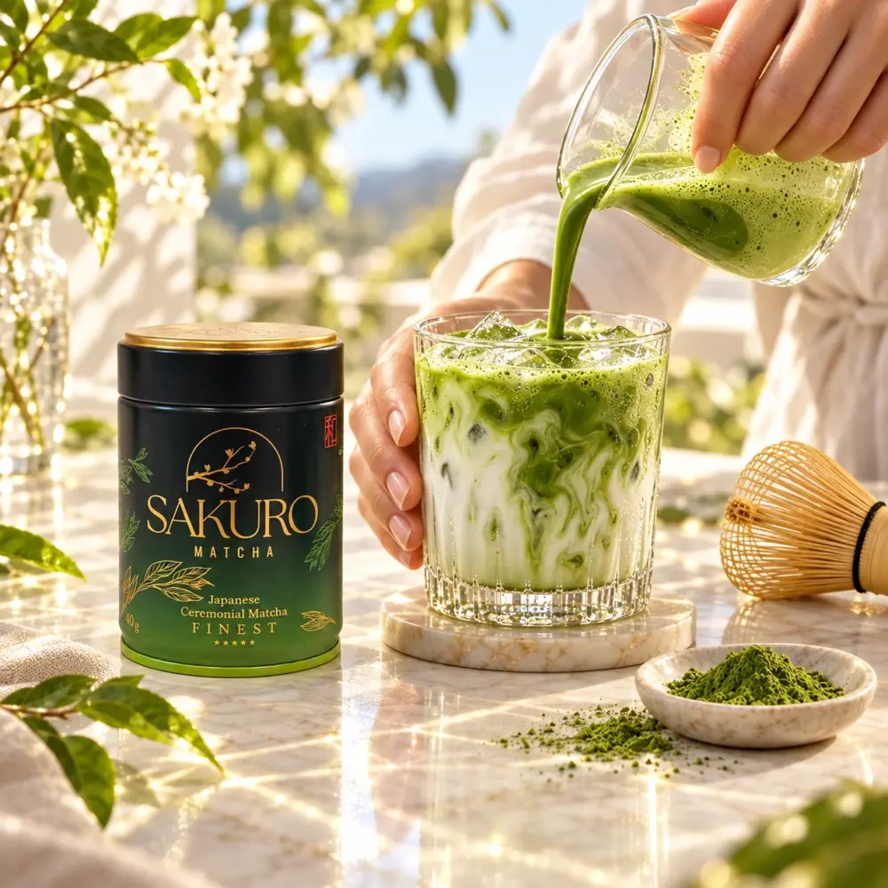 Sakuro Matcha Finest 40g / suplement diety Sakuro Matcha Finest 40g / suplement diety — inspiracja i sposób podania