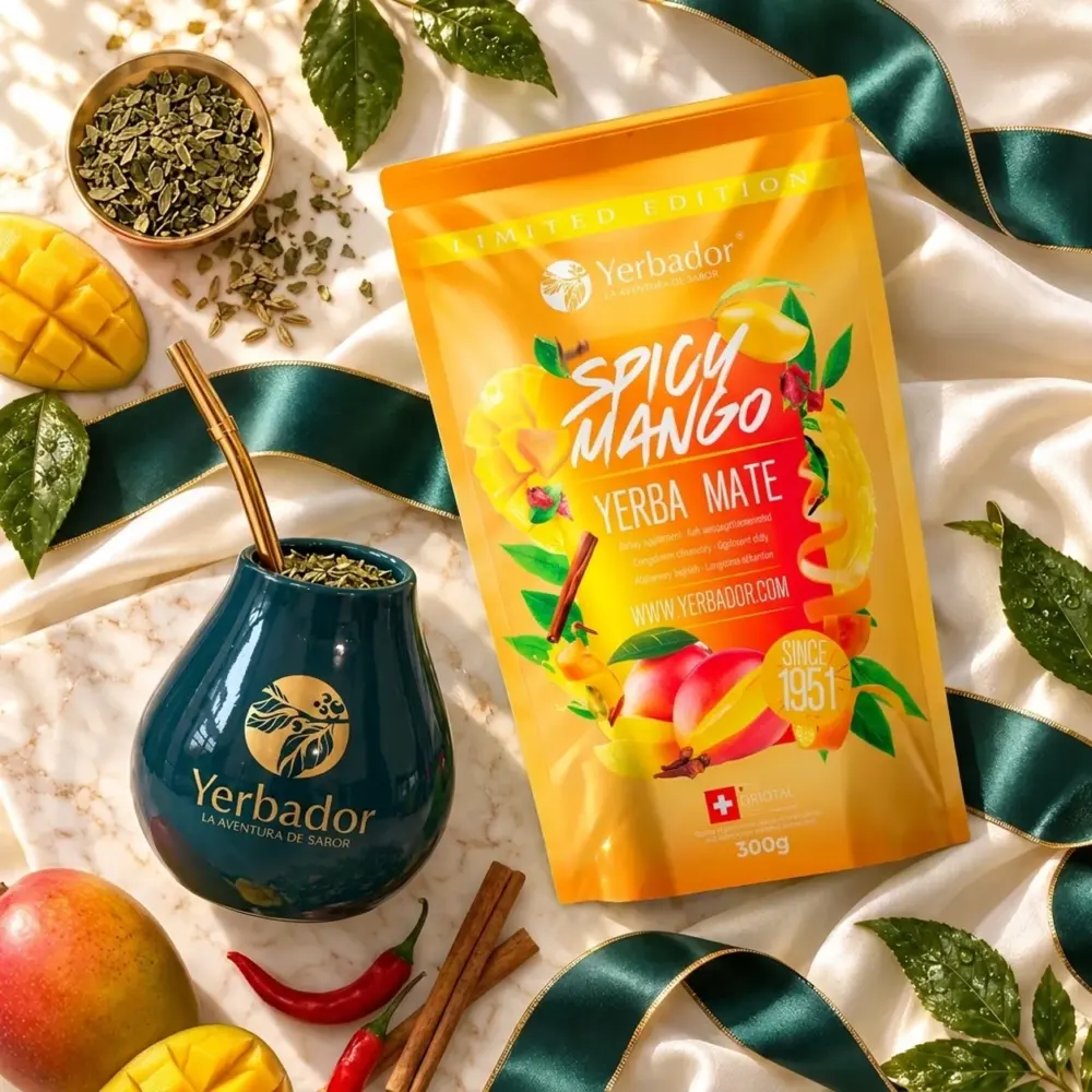 YERBA MATE – SPICY MANGO YERBA MATE – SPICY MANGO — kompozycja w słonecznym świetle