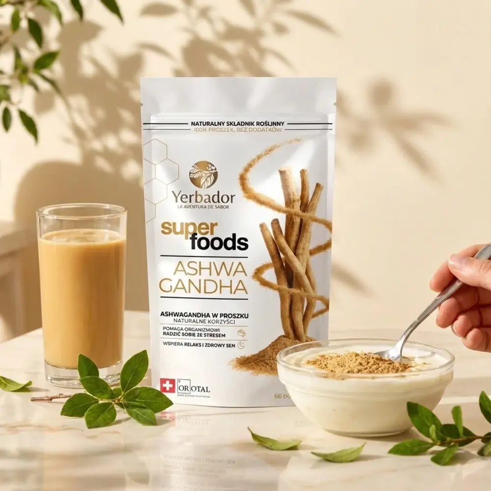 Ashwagandha w Proszku – 100 g – Naturalne Ukojenie i Odprężenie Ashwagandha w Proszku – 100 g – Naturalne Ukojenie i Odprężenie — propozycja podania