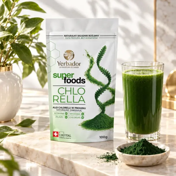 Chlorella w Proszku – 100 g – Źródło Witaminy B12 i Żelaza