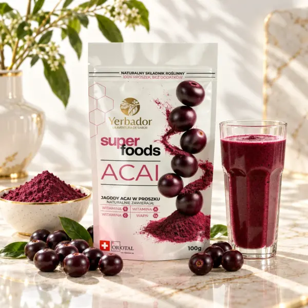Jagody Acai w Proszku – 100 g – Źródło Witaminy A, C i E