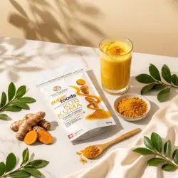 Kurkuma – 100 g – Źródło Manganu i Żelaza — kompozycja w słonecznym świetle