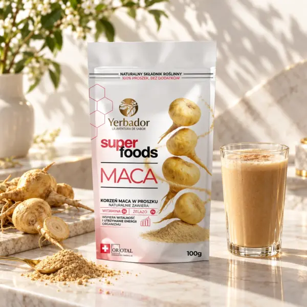 Maca w Proszku – 100 g – Bogactwo Witaminy B6 i Żelaza