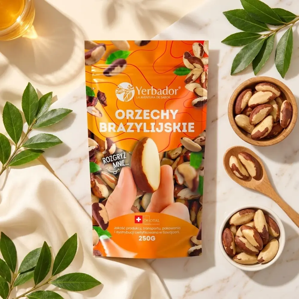Orzechy Brazylijskie – 250 g – Chrupiące Źródło Selenu Orzechy Brazylijskie – 250 g – Chrupiące Źródło Selenu — kompozycja w słonecznym świetle
