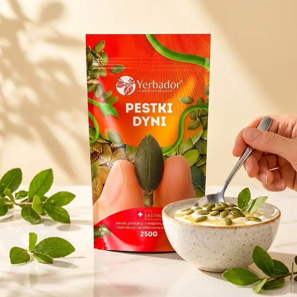 Pestki Dyni – 250 g – Źródło Energii i Odporności Pestki Dyni – 250 g – Źródło Energii i Odporności — propozycja podania