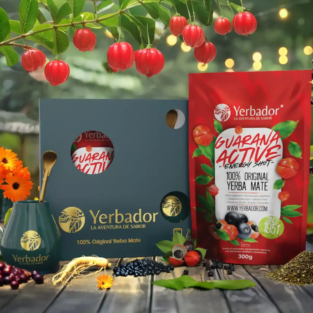 Zestaw startowy z yerba mate Ultra Energia Guarana – bombilla, matero i nabierak