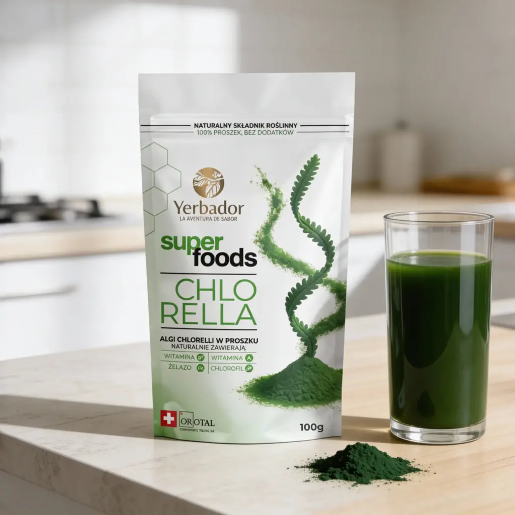 Chlorella w Proszku – 100 g – Źródło Witaminy B12 i Żelaza
