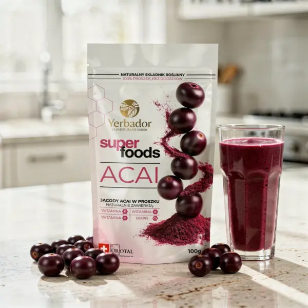 Jagody Acai w Proszku – 100 g – Źródło Witaminy A, C i E