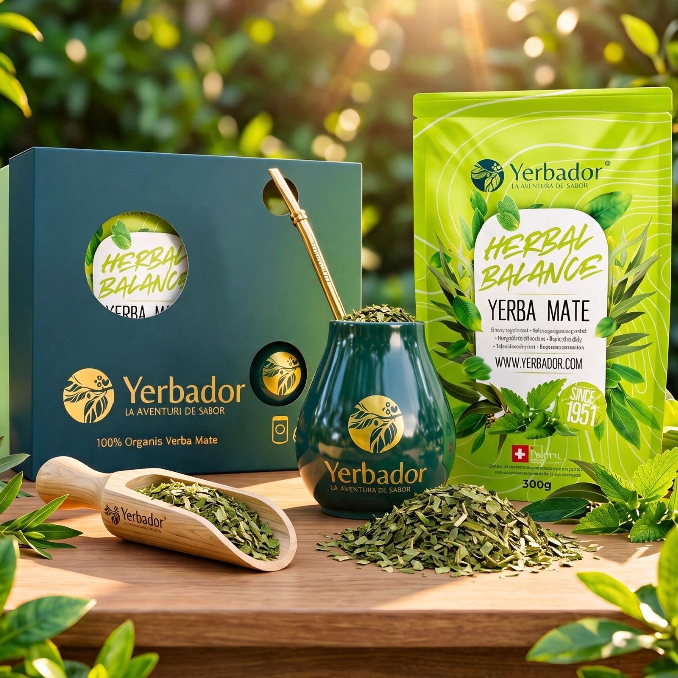 Zestaw startowy do yerba mate z bombillą, materem i yerbą Ziołowy Balans