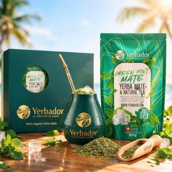 ZESTAW STARTOWY YERBA MATE - ZIELONA MIĘTA – YERBA MATE + ZIELONA HERBATA