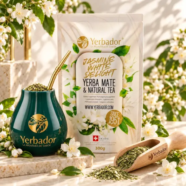 BIAŁY JAŚMIN – YERBA MATE Z BIAŁĄ HERBATĄ + NABIERAK BUKOWY