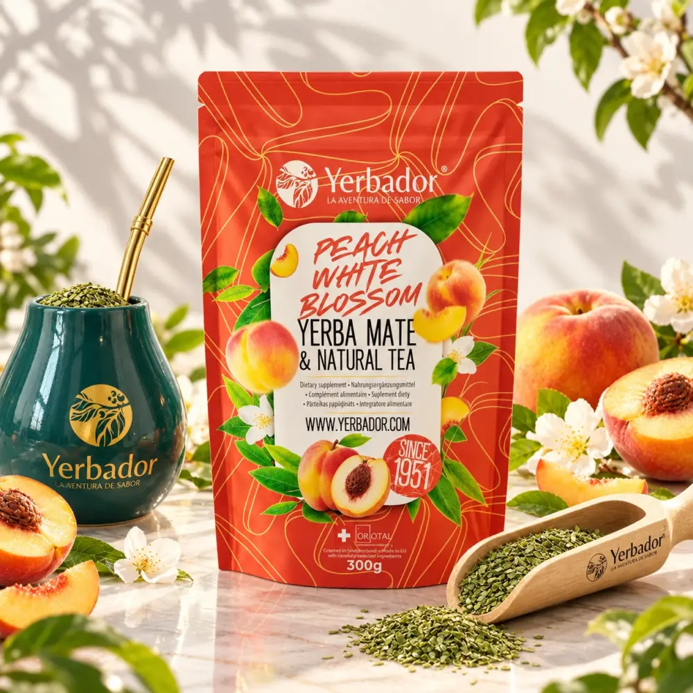 BRZOSKWINIOWY SAD – YERBA MATE + BIAŁA HERBATA + BUKOWY NABIERAK BRZOSKWINIOWY SAD – YERBA MATE + BIAŁA HERBATA + BUKOWY NABIERAK