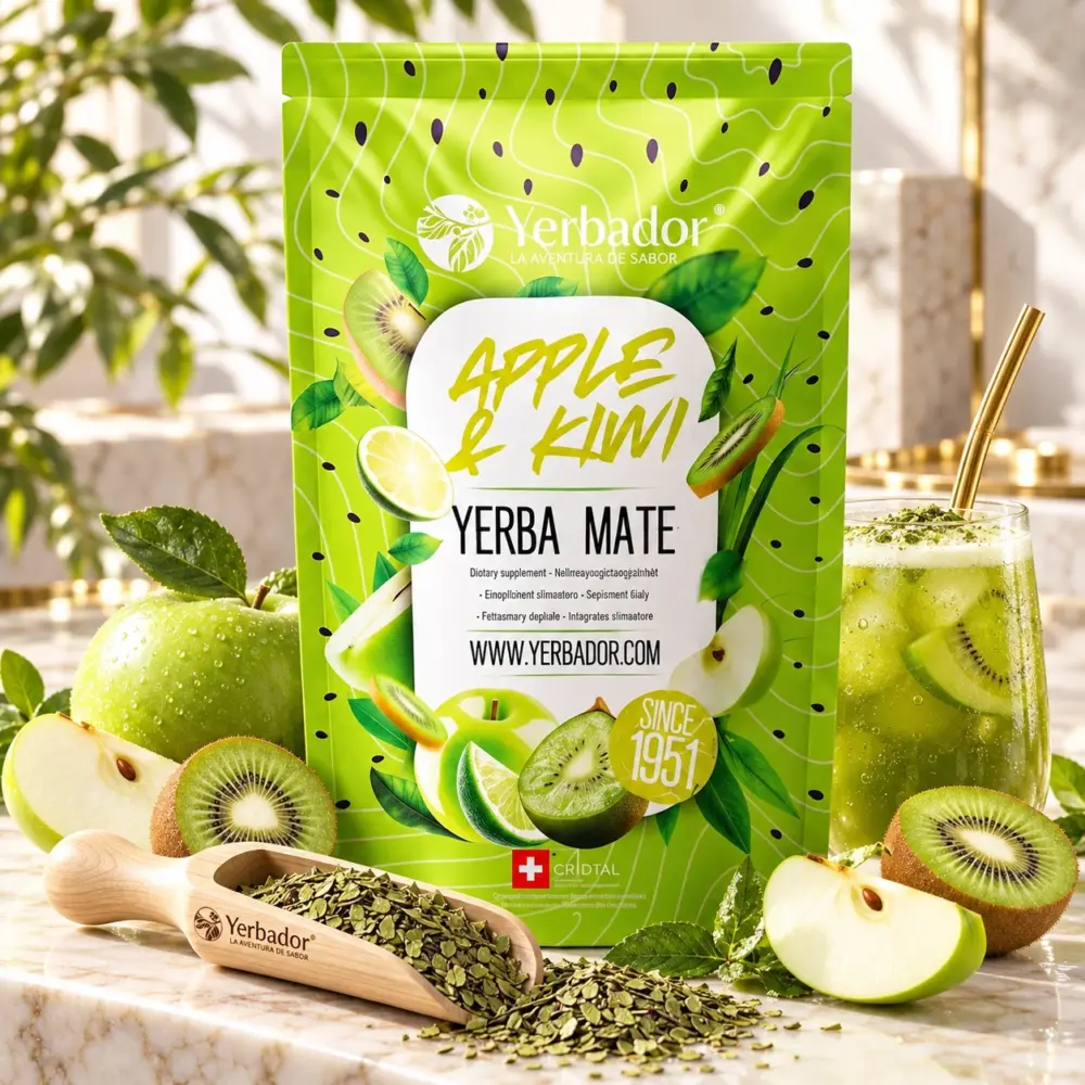 YERBA MATE – APPLE & KIWI + BUKOWY NABIERAK
