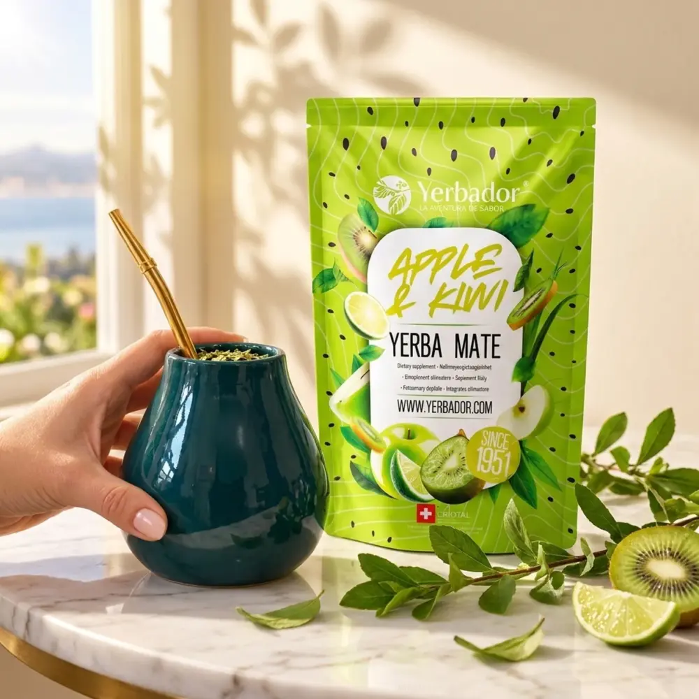 YERBA MATE – APPLE & KIWI + BUKOWY NABIERAK YERBA MATE – APPLE & KIWI + BUKOWY NABIERAK — propozycja podania