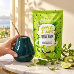 YERBA MATE – APPLE & KIWI + BUKOWY NABIERAK — propozycja podania