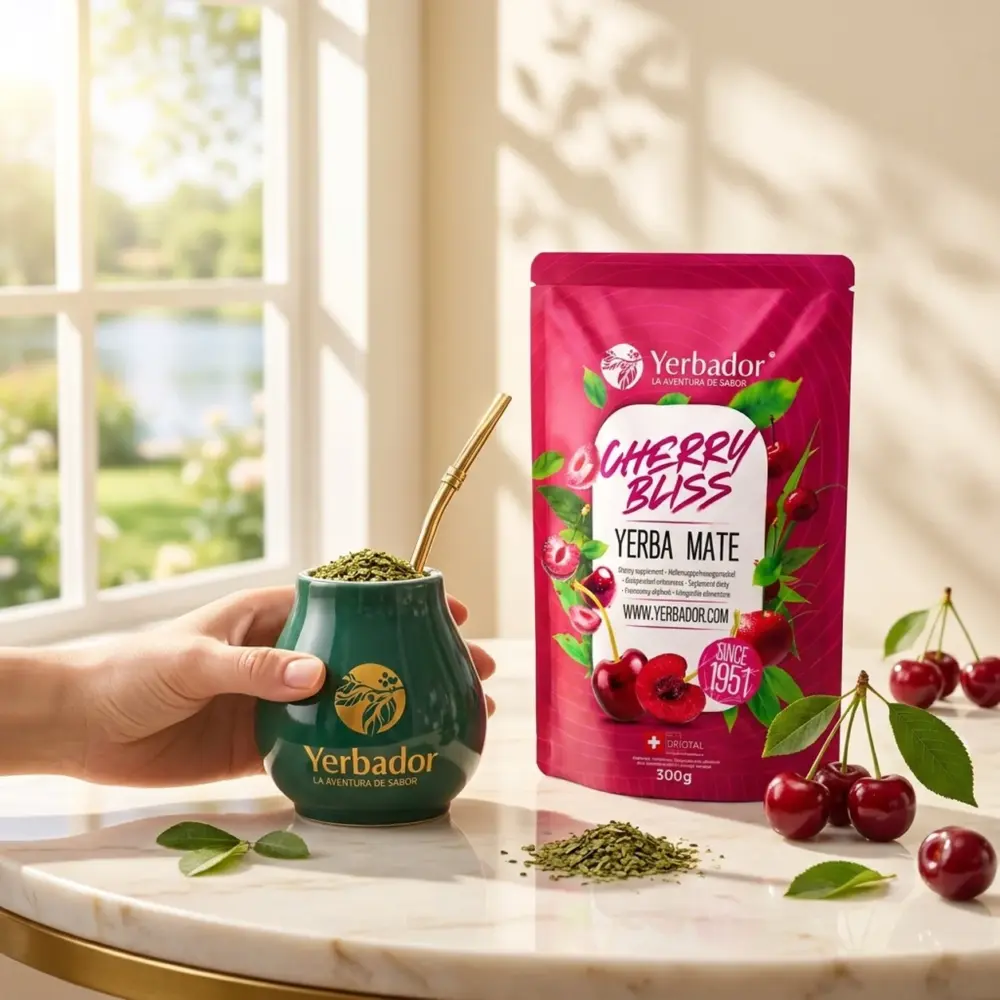 YERBA MATE – CHERRY BLISS + NABIERAK BUKOWY YERBA MATE – CHERRY BLISS + NABIERAK BUKOWY — propozycja podania